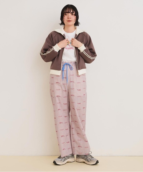 I am I in fact...（アイアムアイインファクト）の「●HEJ HEJ ジャージ ブルゾン（ジャージ・レディース・アイボリー/サックスブルー/ブラウン・FREE）」の10枚目の写真