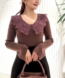 【ひ♡】snidel トップス 新品タグ付 SNIDEL スナイデル シアースラブニットトップス PNK