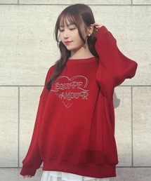F i.n.t | ステッチハートロゴ刺繍スウェット(スウェット)