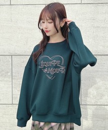F i.n.t | ステッチハートロゴ刺繍スウェット(スウェット)