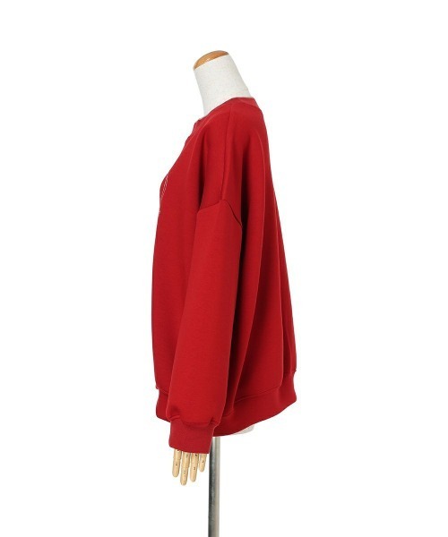 F i.n.t(フィント)の「ステッチハートロゴ刺繍スウェット/fint フィント(スウェット・レディース・レッド/ブラック/グリーン・FREE)」の19枚目の写真