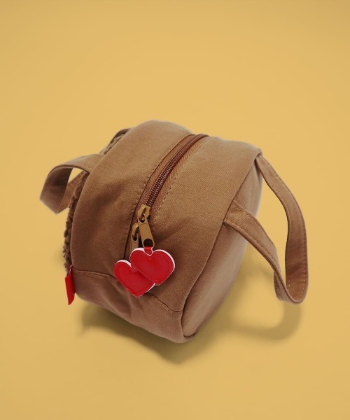 sanrio(サンリオ)の「(SK)【sanrio モンチッチ】ダイカット スウェット ハンドバッグ(ハンドバッグ・キッズ・レッド系/ピンク系/ブラック系/ホワイト系・ONE SIZE)」の9枚目の写真