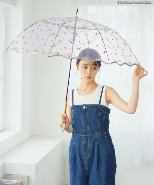 Wpc.（ダブリュピーシー）の「ポケモン ビニール傘 いっしょにいると しあわせ 雨傘 長傘 Wpc.（長傘・レディース・ホワイト/ベージュ・FREE）」の9枚目の写真