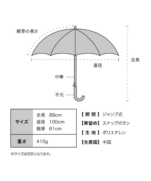 Wpc.（ダブリュピーシー）の「ポケモン ビニール傘 いっしょにいると しあわせ 雨傘 長傘 Wpc.（長傘・レディース・ホワイト/ベージュ・FREE）」の4枚目の写真
