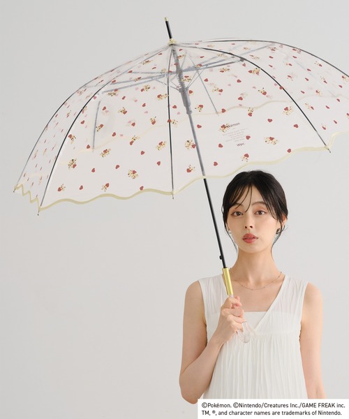 Wpc.（ダブリュピーシー）の「ポケモン ビニール傘 いっしょにいると しあわせ 雨傘 長傘 Wpc.（長傘・レディース・ホワイト/ベージュ・FREE）」の11枚目の写真