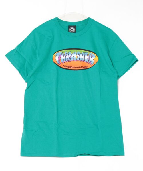 NINETY-FIVE BY SPANKY S/S T-SHIRTS/スラッシャーボックスシルエット前面プリント半袖Tシャツ（Tシャツ/カットソー）｜THRASHER（スラッシャー）