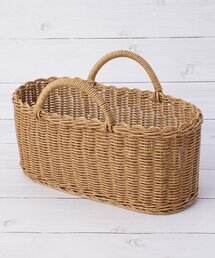 one'sterrace（ワンズテラス）の「ナイール オーバルハンドルバスケット L（キッチン収納）」
