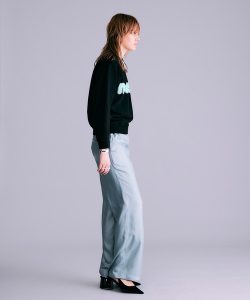 NOISE MAKER（ノイズメーカー）の「シルクタッチワイドパンツ【MADE IN JAPAN】（その他パンツ・レディース・オレンジ/ホワイト/ブラウン/ブルー/ブラック・36/38）」の22枚目の写真