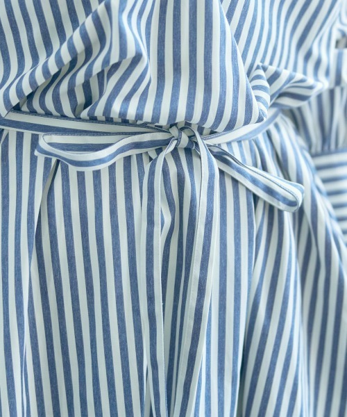 slattgir（スラットジール）の「高身長　ストライプシャツワンピース（トールサイズ）Essenave（ワンピース・レディース・イエロー系/ブルー系・M～Ｌ/LL～3L/4L～5L）」の22枚目の写真