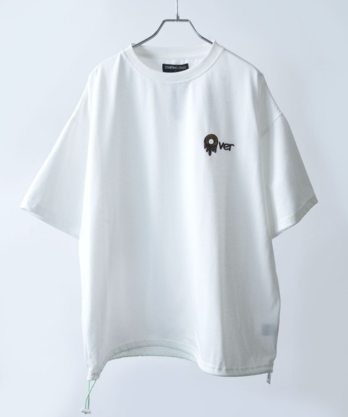 Starting Over（スターティングオーバー）の「【Starting Over/スターティングオーバー】ONE POINT LOGO EMBROIDERY DRAW CODE T-SHIRT / ワンポイント ロゴ刺繍 ドローコード デザイン 半袖 Tシャツ（Tシャツ/カットソー・メンズ・ホワイト系その他3/ホワイト系その他/ホワイト系その他2/ブラック系その他/チャコールグレー/ホワイト/ブラック系その他2/グレー系その他/ブラック/ブラック系その他6/ホワイト系その他7/ホワイト系その他6/ホワイト系その他5/ブラック系その他4/ブラック系その他7/ネイビー/ブラック系その他5/ブラック系その他3/ホワイト系その他4/ピンク/ピンク系その他・M/L）」の3枚目の写真