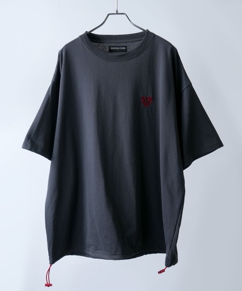 Starting Over（スターティングオーバー）の「【Starting Over/スターティングオーバー】ONE POINT LOGO EMBROIDERY DRAW CODE T-SHIRT / ワンポイント ロゴ刺繍 ドローコード デザイン 半袖 Tシャツ（Tシャツ/カットソー・メンズ・ホワイト系その他3/ホワイト系その他/ホワイト系その他2/ブラック系その他/チャコールグレー/ホワイト/ブラック系その他2/グレー系その他/ブラック/ブラック系その他6/ホワイト系その他7/ホワイト系その他6/ホワイト系その他5/ブラック系その他4/ブラック系その他7/ネイビー/ブラック系その他5/ブラック系その他3/ホワイト系その他4/ピンク/ピンク系その他・M/L）」の17枚目の写真