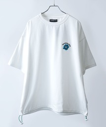 Starting Over | 【Starting Over/スターティングオーバー】one point logo embroidery spindle design T-shirt/ワンポイント ロゴ刺繍 スピンドルデザイン 半袖 Tシャツ(Tシャツ/カットソー)