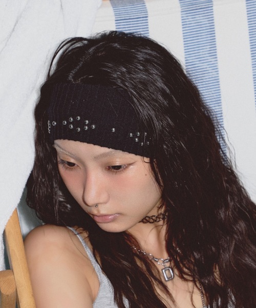 スタッズ付きヘアバンド（ヘアバンド）｜DTYYPE（ドタイプ）の