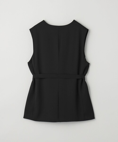 WEB限定 Wardrobe DAILY MINIMAL】ダブルクロス リボンベルトジレ