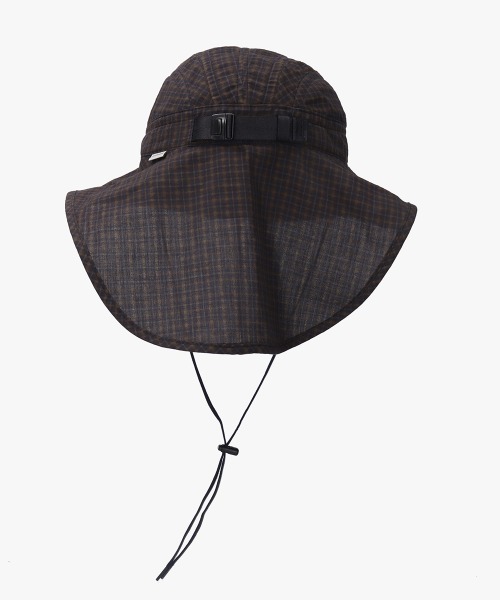 OVERRIDE（オーバーライド）の「OVERRIDE  DOBBY PLAID SUNSHADE HAT / オーバーライド（ハット・メンズ・グリーン/ブラウン/ベージュ・59cm）」の9枚目の写真