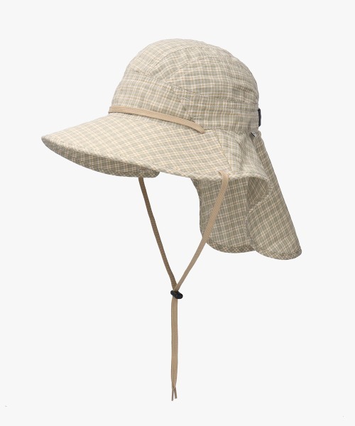 OVERRIDE（オーバーライド）の「OVERRIDE  DOBBY PLAID SUNSHADE HAT / オーバーライド（ハット・メンズ・グリーン/ブラウン/ベージュ・59cm）」の10枚目の写真