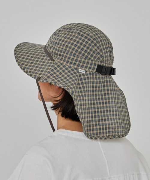 OVERRIDE（オーバーライド）の「OVERRIDE  DOBBY PLAID SUNSHADE HAT / オーバーライド（ハット・メンズ・グリーン/ブラウン/ベージュ・59cm）」の15枚目の写真