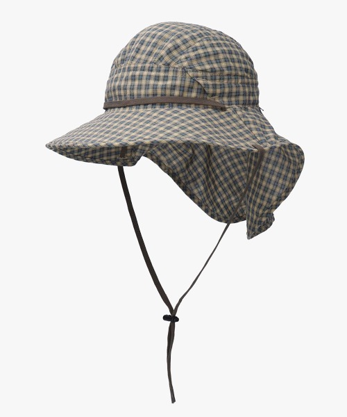 OVERRIDE（オーバーライド）の「OVERRIDE  DOBBY PLAID SUNSHADE HAT / オーバーライド（ハット・メンズ・グリーン/ブラウン/ベージュ・59cm）」の20枚目の写真