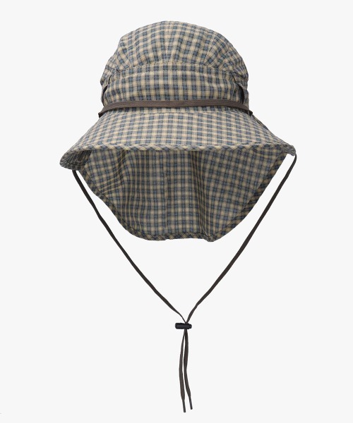 OVERRIDE（オーバーライド）の「OVERRIDE  DOBBY PLAID SUNSHADE HAT / オーバーライド（ハット・メンズ・グリーン/ブラウン/ベージュ・59cm）」の21枚目の写真