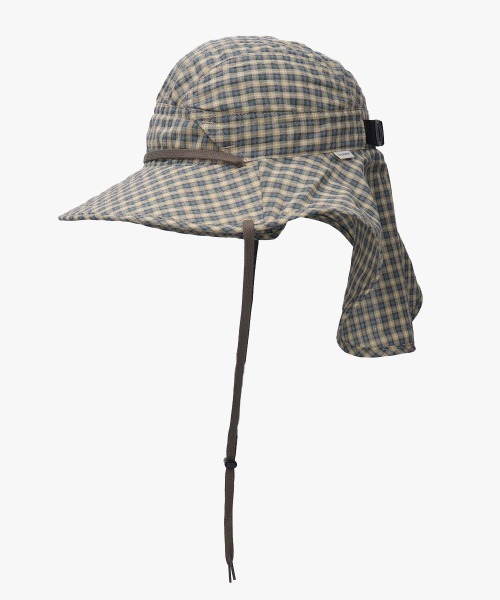 OVERRIDE（オーバーライド）の「OVERRIDE  DOBBY PLAID SUNSHADE HAT / オーバーライド（ハット・メンズ・グリーン/ブラウン/ベージュ・59cm）」の22枚目の写真