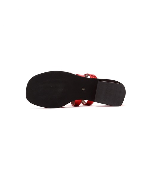 ローズバッドpiu comodaリボンサンダル新品 セール】(piu comoda)PIU COMODA RIBBON SANDAL（サンダル