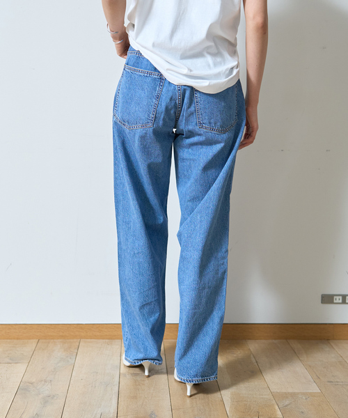 NEEDBY heritage(ニードバイヘリテージ)の「【NEEDBY heritage/ニードバイヘリテージ】KOH ワイドストレートテーパードデニム(デニムパンツ・レディース・ブルー・23/24/25/22)」の5枚目の写真