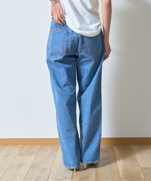 NEEDBY heritage(ニードバイヘリテージ)の「【NEEDBY heritage/ニードバイヘリテージ】KOH ワイドストレートテーパードデニム(デニムパンツ・レディース・ブルー・23/24/25/22)」の6枚目の写真