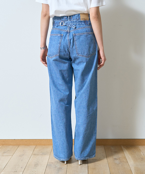NEEDBY heritage(ニードバイヘリテージ)の「【NEEDBY heritage/ニードバイヘリテージ】KOH ワイドストレートテーパードデニム(デニムパンツ・レディース・ブルー・23/24/25/22)」の19枚目の写真
