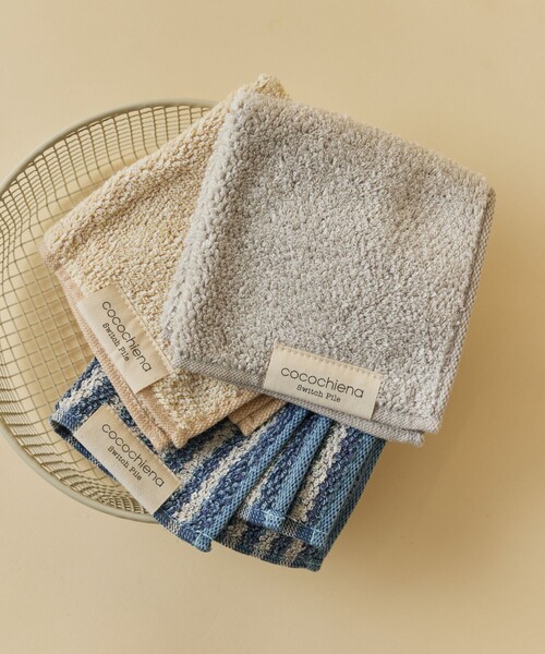 FREAK'S STORE（フリークスストア）の「洗うほどにふくらむ ハンカチタオル（ハンカチ/ハンドタオル・メンズ・ベージュ/グレー/ブルー/ナチュラル・ONE SIZE）」の5枚目の写真