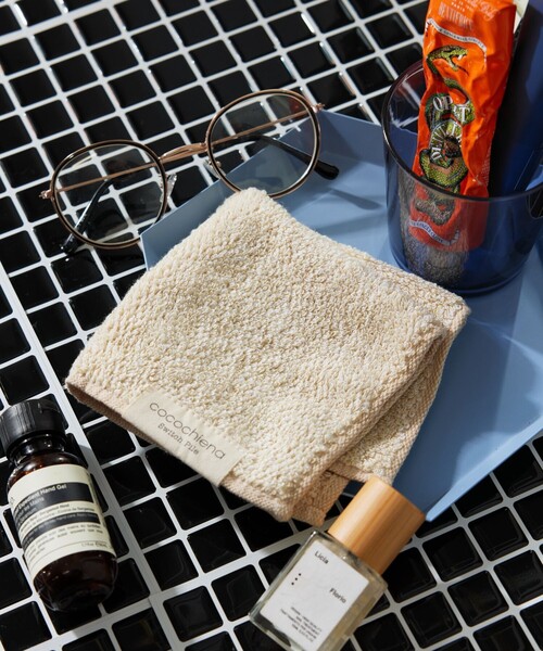 FREAK'S STORE（フリークスストア）の「洗うほどにふくらむ ハンカチタオル（ハンカチ/ハンドタオル・メンズ・ベージュ/グレー/ブルー/ナチュラル・ONE SIZE）」の6枚目の写真