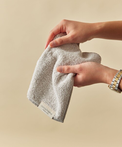 FREAK'S STORE（フリークスストア）の「洗うほどにふくらむ ハンカチタオル（ハンカチ/ハンドタオル・メンズ・ベージュ/グレー/ブルー/ナチュラル・ONE SIZE）」の9枚目の写真