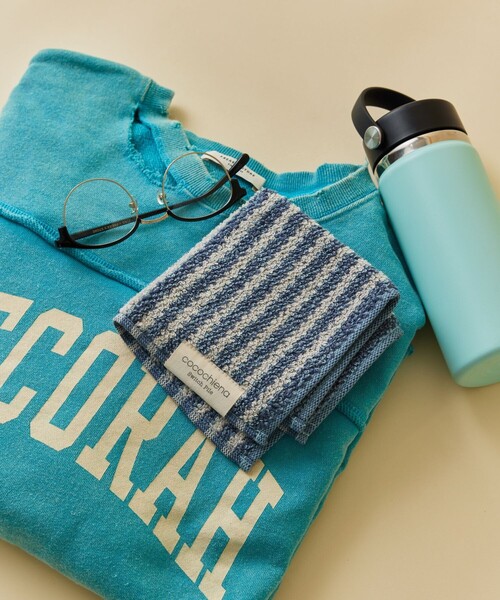 FREAK'S STORE（フリークスストア）の「洗うほどにふくらむ ハンカチタオル（ハンカチ/ハンドタオル・メンズ・ベージュ/グレー/ブルー/ナチュラル・ONE SIZE）」の15枚目の写真