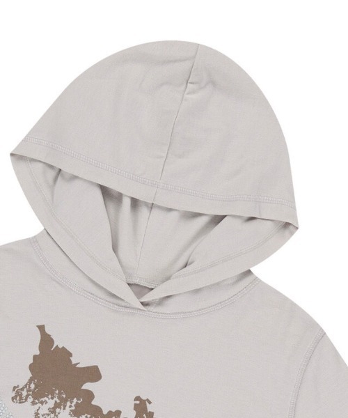 ◆AAKAM Studded CROS2 Hooded Long Sleeve/2色◆ セール】【AAKAM】Studded Cross Hooded Long Sleeve（Tシャツ