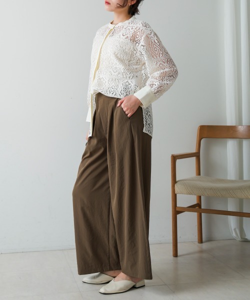 Bou Jeloud（ブージュルード）の「レーススタンドシャツ（シャツ/ブラウス・レディース・ブラック/オフホワイト・38）」の9枚目の写真