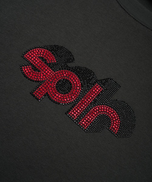 SPLR(エス・ピー・エル・アール)の「SPLR/エスピーエルアール RhineStone logo tee ラインストーンロゴ Tシャツ メンズ 夏物 夏服(Tシャツ/カットソー・メンズ・ベージュ/グレー・XL/L/M/S)」の8枚目の写真