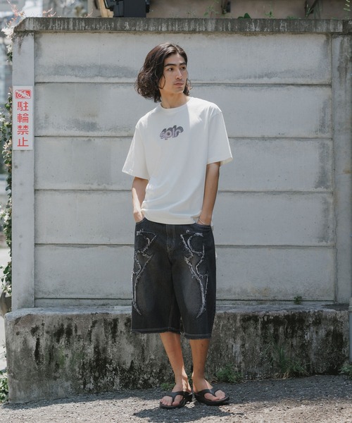 SPLR(エス・ピー・エル・アール)の「SPLR/エスピーエルアール RhineStone logo tee ラインストーンロゴ Tシャツ メンズ 夏物 夏服(Tシャツ/カットソー・メンズ・ベージュ/グレー・XL/L/M/S)」の16枚目の写真