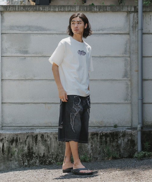 SPLR(エス・ピー・エル・アール)の「SPLR/エスピーエルアール RhineStone logo tee ラインストーンロゴ Tシャツ メンズ 夏物 夏服(Tシャツ/カットソー・メンズ・ベージュ/グレー・XL/L/M/S)」の18枚目の写真