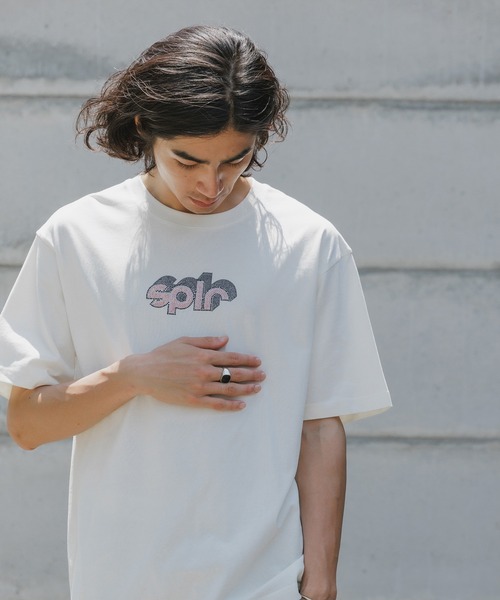SPLR(エス・ピー・エル・アール)の「SPLR/エスピーエルアール RhineStone logo tee ラインストーンロゴ Tシャツ メンズ 夏物 夏服(Tシャツ/カットソー・メンズ・ベージュ/グレー・XL/L/M/S)」の14枚目の写真