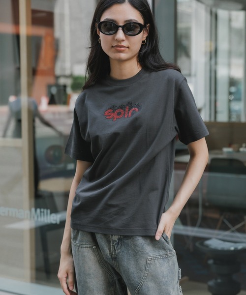 SPLR(エス・ピー・エル・アール)の「SPLR/エスピーエルアール RhineStone logo tee ラインストーンロゴ Tシャツ メンズ 夏物 夏服(Tシャツ/カットソー・メンズ・ベージュ/グレー・XL/L/M/S)」の20枚目の写真