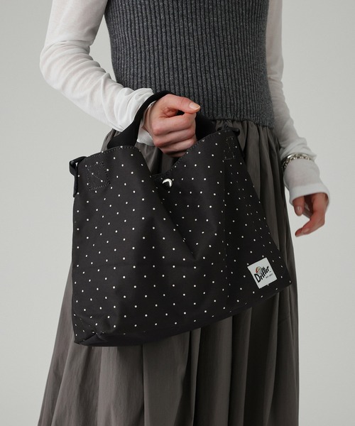 BABYLONE（バビロン）の「【DRIFTTER】CARRY ALL BAG（ショルダーバッグ・レディース・ホワイト/ブラック/マルチ/ドット/ブラウン・フリー）」の7枚目の写真