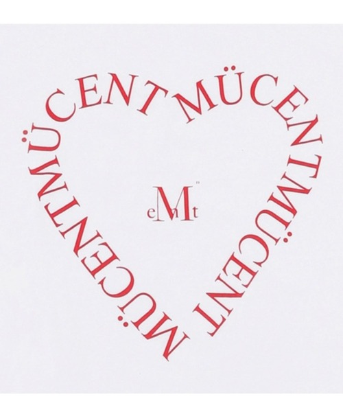MUCENT(ムセント)の「【UNISEX】MUCENT/ハートレタリングT(Tシャツ/カットソー・レディース・ブラック/ホワイト・MEDIUM/LARGE)」の7枚目の写真