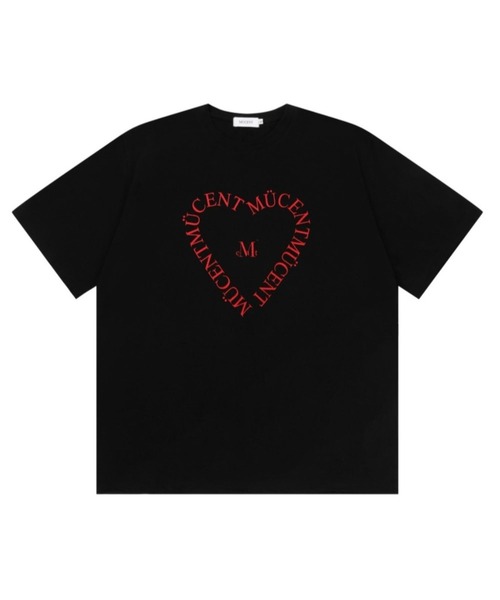 MUCENT(ムセント)の「【UNISEX】MUCENT/ハートレタリングT(Tシャツ/カットソー・レディース・ブラック/ホワイト・MEDIUM/LARGE)」の9枚目の写真