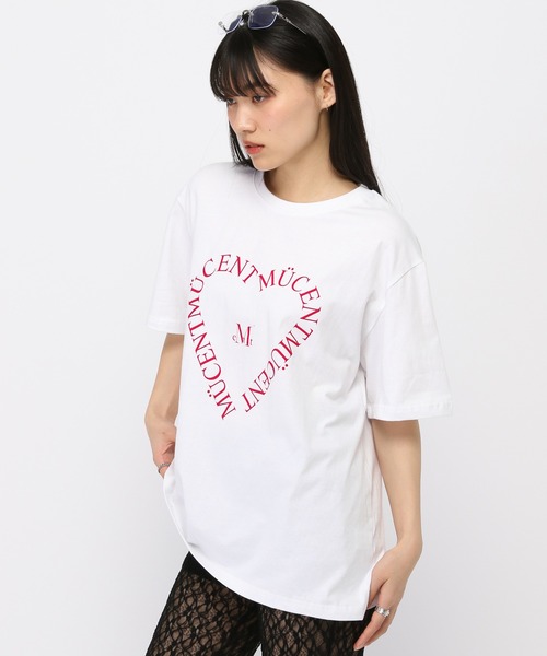 MUCENT(ムセント)の「【UNISEX】MUCENT/ハートレタリングT(Tシャツ/カットソー・レディース・ブラック/ホワイト・MEDIUM/LARGE)」の18枚目の写真