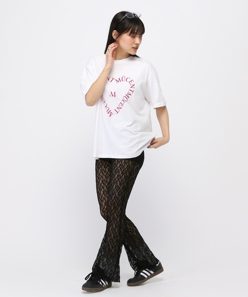 MUCENT(ムセント)の「【UNISEX】MUCENT/ハートレタリングT(Tシャツ/カットソー・レディース・ブラック/ホワイト・MEDIUM/LARGE)」の14枚目の写真