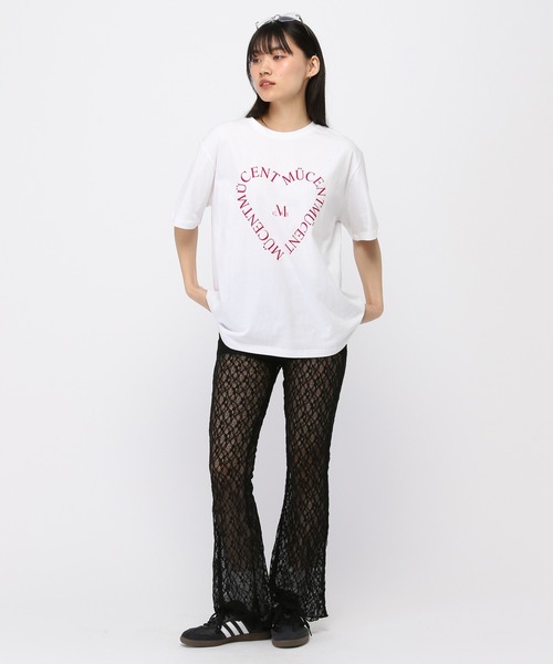 セール】【UNISEX】MUCENT／ハートレタリングT（Tシャツ