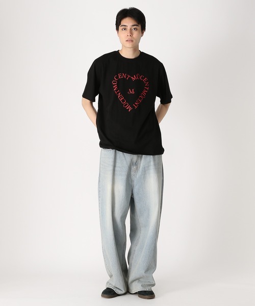 MUCENT 半袖　tシャツ 韓国ブランド ムセント　MUSINSA セール】【UNISEX】MUCENT／レタリングT（Tシャツ/カットソー