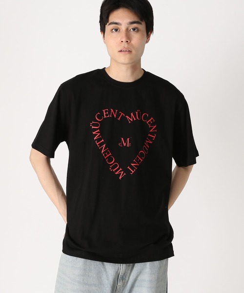 セール】【UNISEX】MUCENT／ハートレタリングT（Tシャツ