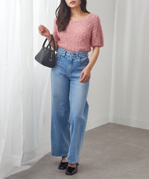 MAGASIN DE MODE Chou Chou(マガジンデモードシュシュ)の「【MAGASIN DE MODE Chou Chou】 サマーニットトップス DTK※(Tシャツ/カットソー・レディース・アイボリー/ブラック/ピンク/ベージュ・FREE)」の19枚目の写真