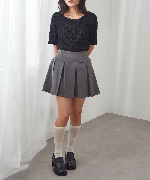 MAGASIN DE MODE Chou Chou(マガジンデモードシュシュ)の「【MAGASIN DE MODE Chou Chou】 サマーニットトップス DTK※(Tシャツ/カットソー・レディース・アイボリー/ブラック/ピンク/ベージュ・FREE)」の8枚目の写真