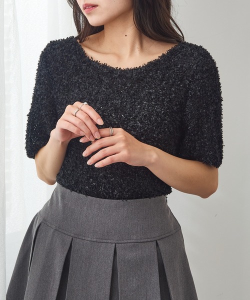 MAGASIN DE MODE Chou Chou(マガジンデモードシュシュ)の「【MAGASIN DE MODE Chou Chou】 サマーニットトップス DTK※(Tシャツ/カットソー・レディース・アイボリー/ブラック/ピンク/ベージュ・FREE)」の21枚目の写真